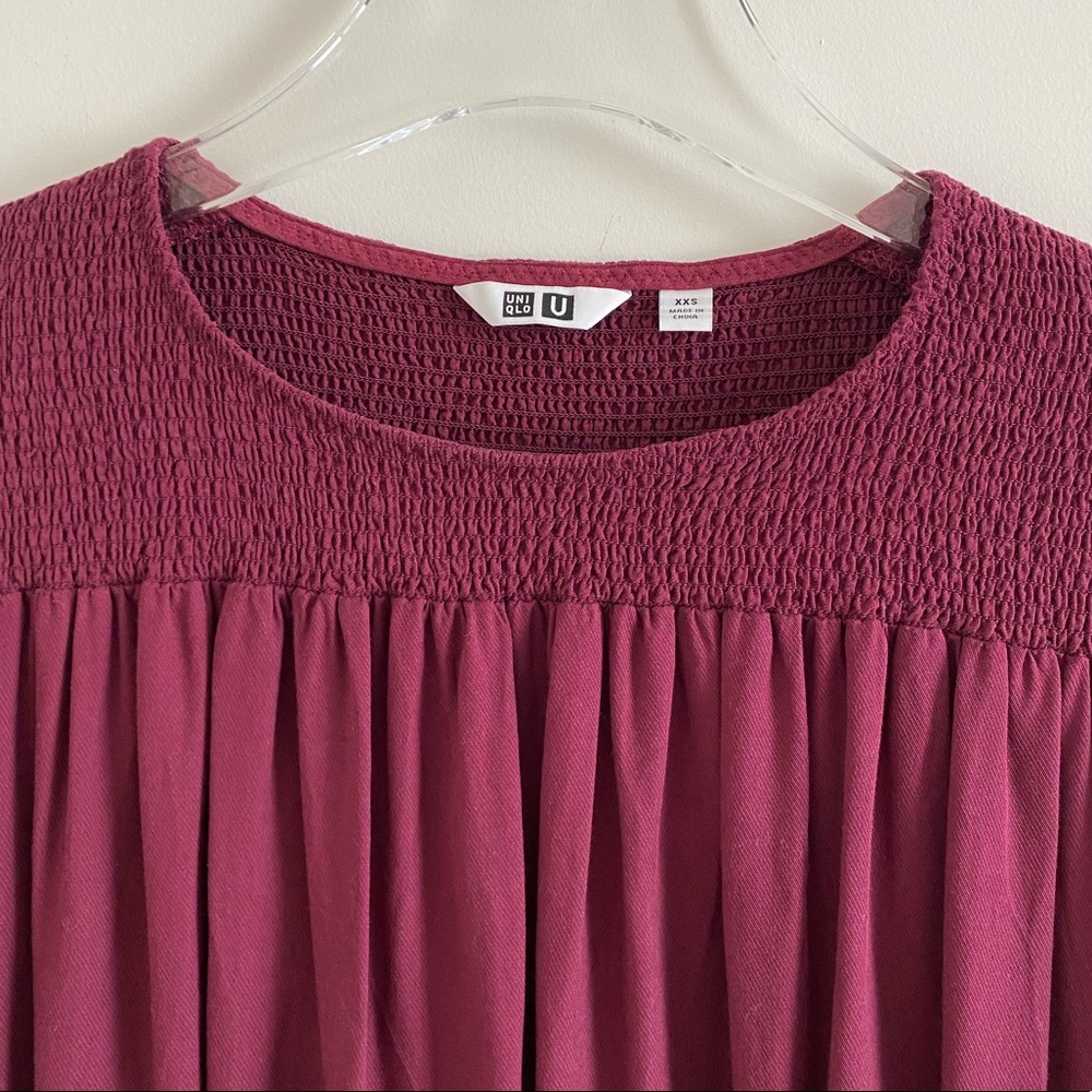 Uniqlo Ruched Blouse - Picture 4 of 16